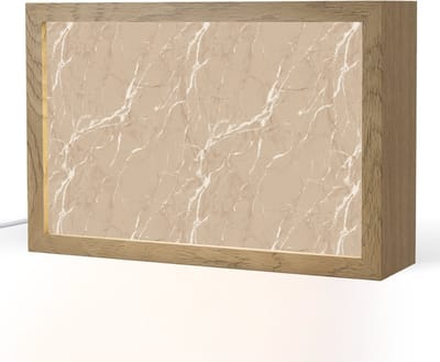 Tafellamp 30x20 cm - LED lamp - Beige - Marmer - Organisch - Wit - Decoratieve tafellampen - Dimbaar - Tafellampje slaapkamer - Woonkamer binnen
