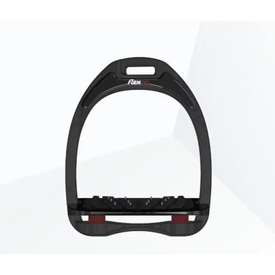 Ultra Grip Inclinatie Stirrup Zwart/ Bordeaux Flex-On Aluminium