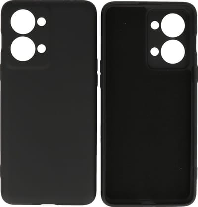Hoesje Geschikt voor de OnePlus Nord 2T - Fashion Backcover Hoesje - Colorful Telefoonhoesje - Zwart