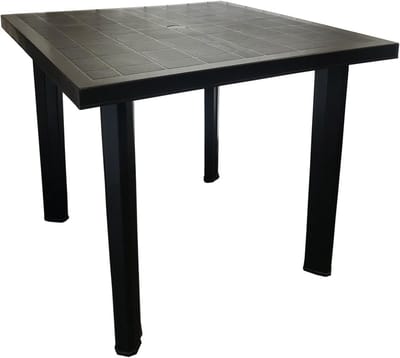 Bistrotafel Kunststof 80x75x72 cm Buiten Eettafel Balkon Terras Camping