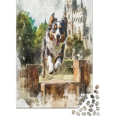 Schilderijpuzzel - Borduurwerk puzzel - Ontspanning thuis - 1000 stukjes precisie - 75 x 50 cm - Stijl 8