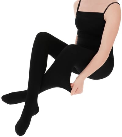 Marianne - Dames Fleece Panty - 200 Denier - 1-Pack - Maat S/M - Zwart