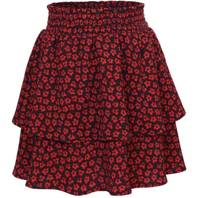 LOOXS Little Meisjes rok - Maat 110 in de kleur rood van 98% polyester 2% spandex - 2532-7737-846