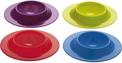 Eierhouders Set - Voor ontbijt - Eieren Presenteren - Antislip Siliconen - 4 Stuks - Multicolor