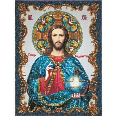 5D DIY volledige ronde diamant schilderij Jezus Christus borduren kruissteek strass 20X30CM brown