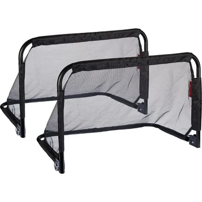 Avento Inklapbare Voetbaldoelen Staal - 2 Stuks - 90x60x60 cm - Zwart