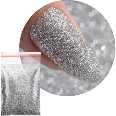 MollyLac - Nagelglitter - Nr 30 - 20g - Zilveren Glitter