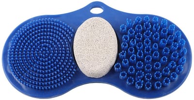 JHUBERS- Voetmassager Antislip - Voetmassagemat - Voetreiniger - Siliconen Voetborstel - Dode Huid Exfoliatie - Puimsteen Design - Voetschrobber