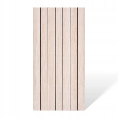 DMS - Wandpaneel - Heldere Houten Lamellen - 60x30cm - Zelfklevend - Waterbestendig