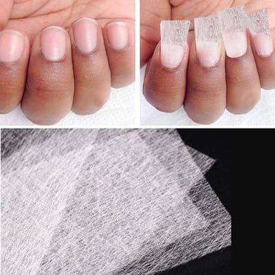WiseGoods Zijde voor Nagels - Fiberglass Nagelzijde voor Nagelverlenging en Reparatie - Glasvezel Nagelversteviging UV Gel - 20 Stuks
