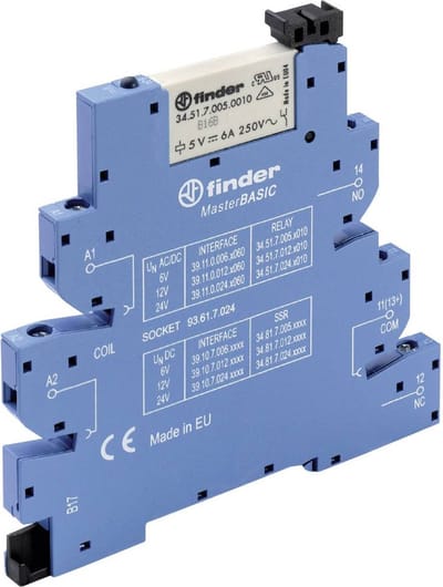 Finder 39.11.8.230.0060 Koppelrelais 230 V/AC 6 A 1x wisselcontact 1 stuk(s)