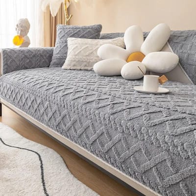 Pluche bankkussen verdikt jacquard antislip kussenhoes katoen fluweel all-inclusive universele woonkamer bankhoes rug A 70x70cm 1pc
