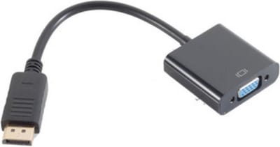 DisplayPort 1.2 naar VGA adapter / zwart - 0,20 meter