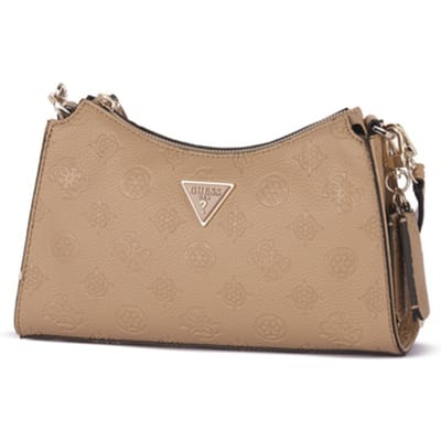 GUESS Schoudertas Cresidia Top Zip Shoulder Bag Beige Lichtbruin