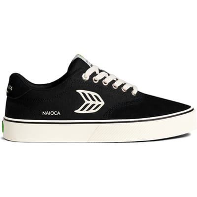 Cariuma Unisex Naioca Pro Black Suede And Canvas Ivory Logo Sneaker Maat: 41 | Sneakers Outlet | Unisex | Zwart