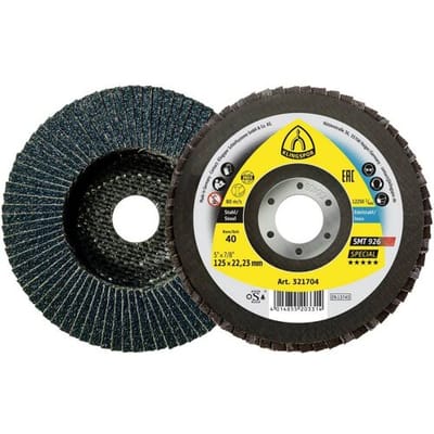 Klingspor 321707 SMT 926 schuurmopschijf, 125 x 22,23 mm korrel 60 gewelfd Diameter 125 mm 10 stuk(s)