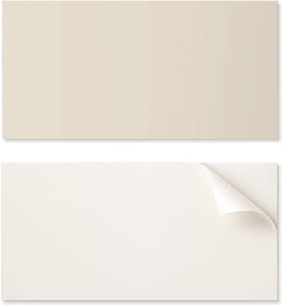 Zelfklevend decoratief paneel voor snelle wandrenovatie, 100x50 cm, beige kleur