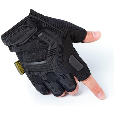 Slijtvast Mannen Militaire Fan Training Klimmen Buiten Antislip Afdichtingstechnicus Tactische Handschoenen Halve Vinger XL