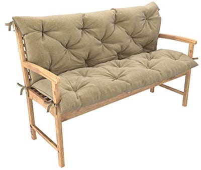 Bankkussen Met Rugleuning Voor Tuinschommels - Gewatteerd Tuinkussen 120x50x50