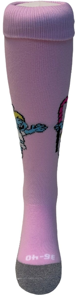 Hingly Smurfin Roze Lange Sportsokken, hockeysokken Maat 28-30