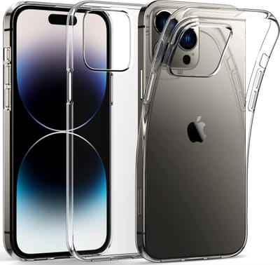 Hoesje Geschikt voor iPhone 14 Pro Max hoesje ultra thin siliconen backcover - transparant