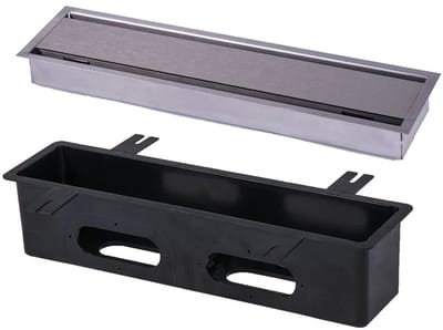 Pluggit PluggLine Design-afdekking Slot Set-Afvoer, EVBP10S