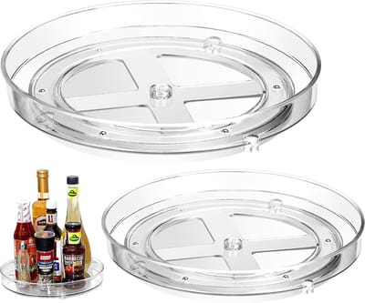 Famanu - Draaiplateau set 2 stuks 23 cm kruidenrek keuken koelkast organizer