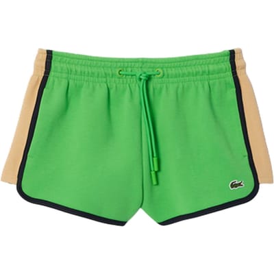 Lacoste Dames Katoenen Gecombineerde Shorts (Groen)