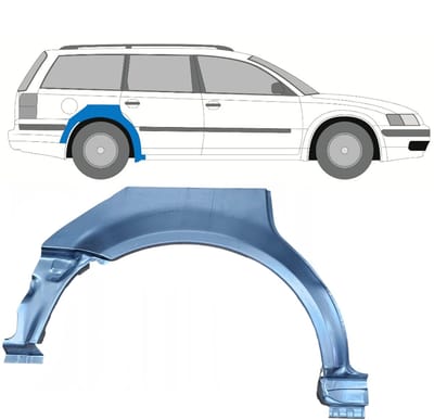 Reparatiepaneel achterspatbord voor Volkswagen Passat B5 1996-2005 / Rechts