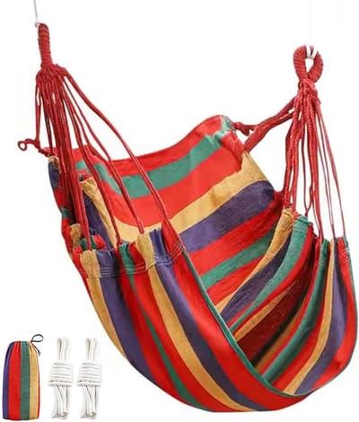 Hanging Chair Hanging Chair Hanging Chair Indoor Outdoor Rocking Chair Portable Hanging Chair Cozy Hammock Relax Chair Bohemian Hammock Fabric Hanging Chair for Camping