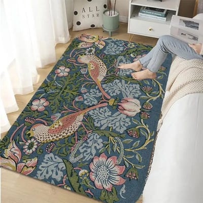 William Morris Aardbei Badkamerkleed Retro Stijl Tapijt Voor Woonkamer Keuken Slaapkamer Hotel Decor Antislip Vloermat Deurmat 40*120cm