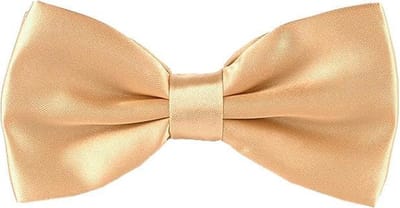 Fako Fashion - Kinder Vlinderstrik - Vlinderdas - Kinderstrik - Strik - Effen - 10cm - Champagne