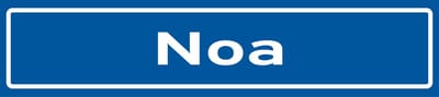 Fotofabriek Straatnaambord Noa | Straatnaambord met naam | Cadeau Noa