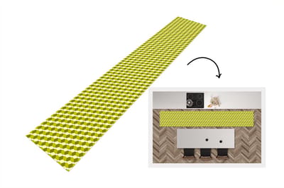 Keukenloper - Loper keuken - Blokken - Patroon - 3D - 300x50 cm - Keukenloper vinyl