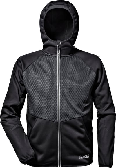 SIR SAFETY DRAKE Fleece Werkjas HEREN Veiligheidsjas Zwart - Winddicht - Stretch - Antipilling