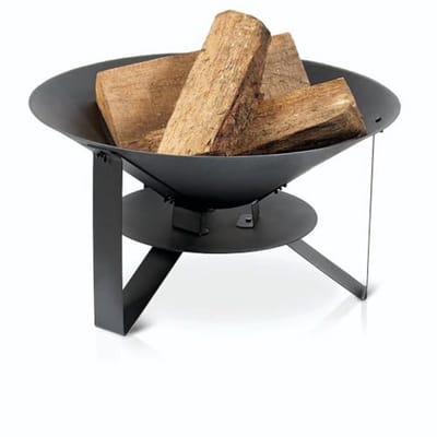Vuurschaal Buiten - Buitenhaard Schaal - Gezellige Avonden - Smeedijzer Warmte - 60 cm - Mat Zwart