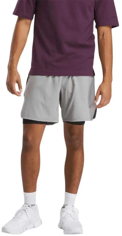 Reebok Running 2 1 Korte Sportbroek Grijs L Man