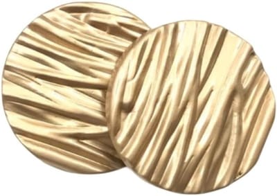 Elegant Vintage Metalen Oogknopen - 10 Stuks Vervangende Blazer Knopen met Schorspatroon voor Kleding, Jassen en DIY Projecten