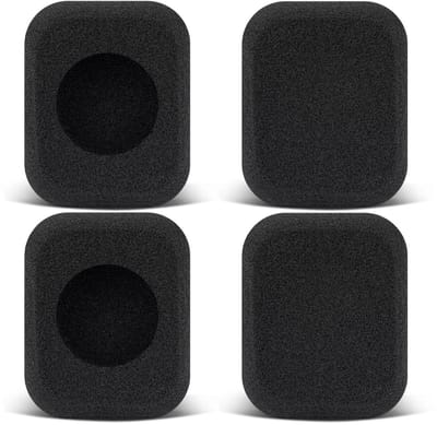 Dailygoods - SOULWIT 4 stuks vervangende oorkussens voor Bang & Olufsen B&O Beoplay Form 2/2i hoofdtelefoons, zachte en duurzame earpads cushions van spons met schuim met hoge dichtheid