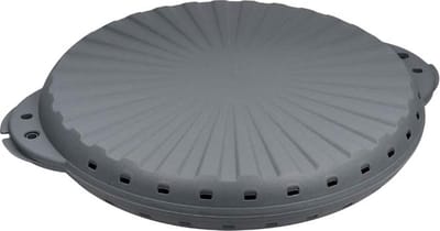 Koziol Bio-Circulair - Move Pizza Box ø 22 cm BULK Set van 14 Stuks - Bio Circulair Kunststof - Grijs