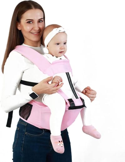 Allecto Plus - Ademende Babyzuigelingdrager voor Alle Seizoenen - Roze - Ergonomisch Design - Comfortabele Borstvoedingsdrager
