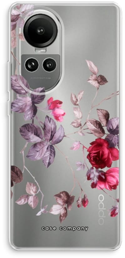 Case Company® - Hoesje geschikt voor Oppo Reno 10 hoesje - Mooie bloemen - Soft Cover Telefoonhoesje - Bescherming aan alle Kanten en Schermrand