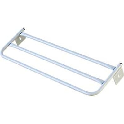 Hoedenplank voor kleedkamerbank, staal, 1500 mm lang, lichtgrijs