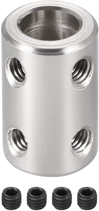 Dailygoods- Stijve Koppeling Roestvrij Staal - Aansluiting Motor - 8