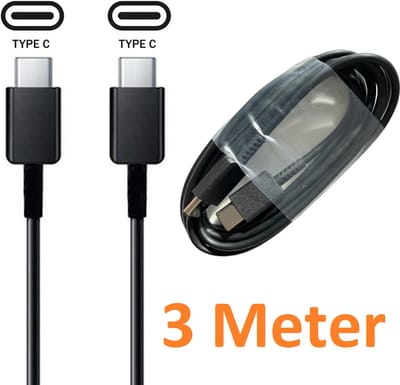 3 Meter Geschikt voor: USB C naar USB C kabel Geschikt voor: Oppo / OnePlus / Motorola / Samsung / Huawei / Sony / Nintendo Switch / Playstation 5 Controller PS5 / GoPro - Zwart