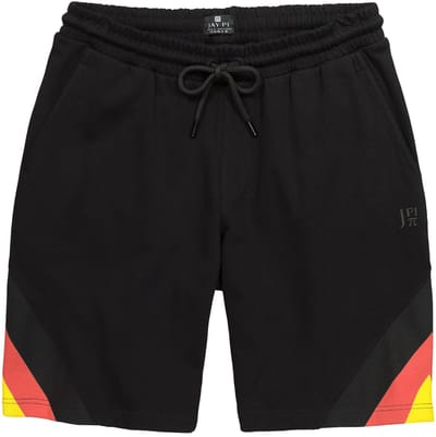 JAY-PI - Heren - Bermuda fitness elastische band tot 8XL - Zwart - Maat L