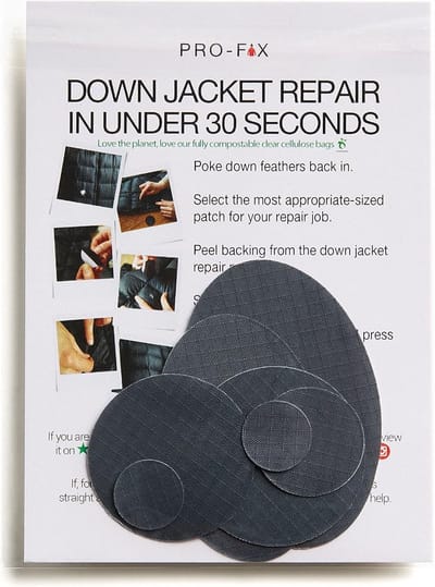 Waterdichte Nylon Reparatiepatches Zelfklevend voor Donsjassen en Outdoor Uitrusting