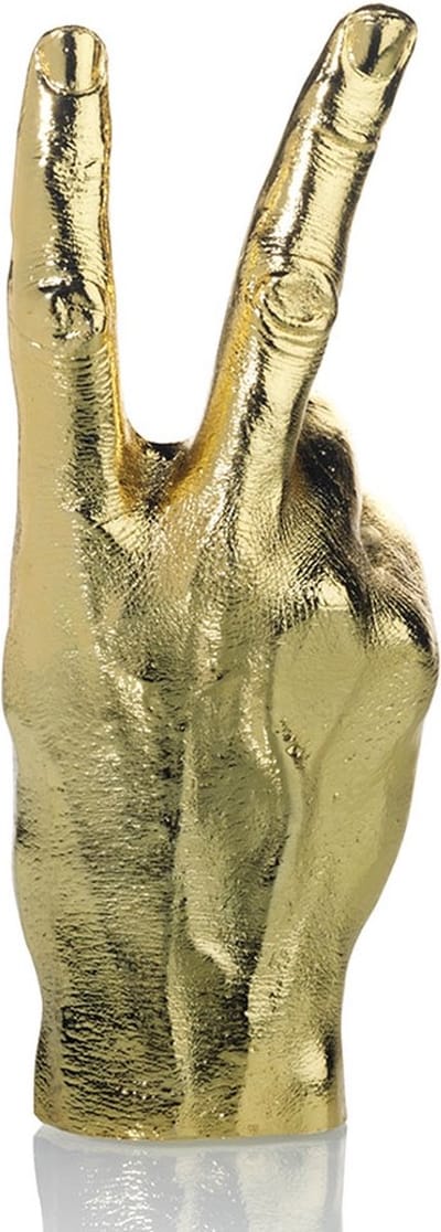 Gouden peace beeldje - Bitten Design
