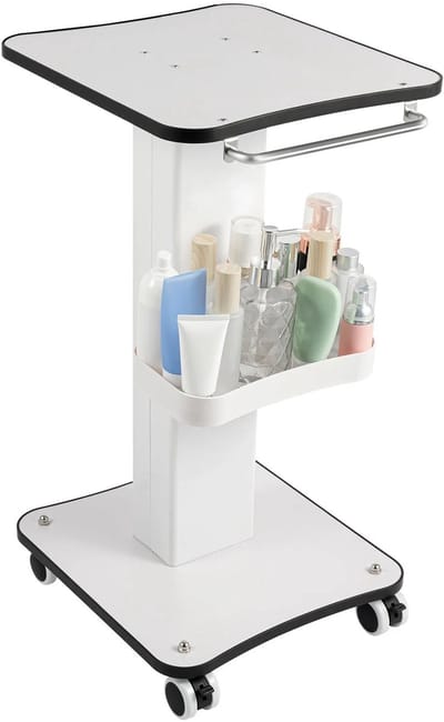 Linkforu - Salon Plateau Trolley - Salonstandaard - Verrijdbaar – Praktische Organizer - Praktijkmeubilair – 38x34x67 cm