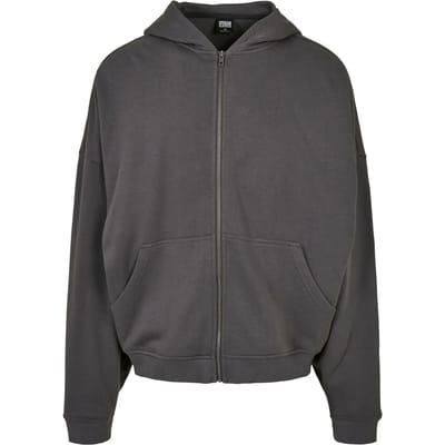 Urban Classics - Organic 90's darkshadow Vest met capuchon - XS - Grijs